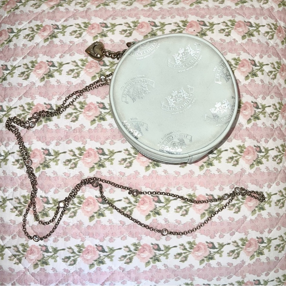 Juicy Couture vintage mint green micro round crossbody bag